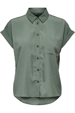 ONLY Blouse Onlhannover Life S/s Shirt Wvn Noos 15351855 Laurel Wreath Dames