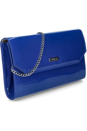 Giulia Clutch handbag handtas galatasje - kobalt blauw lak