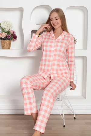 Merkloos Miss Merveille - Dames Pyjama Set - Katoen - - M