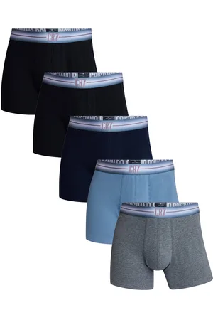 CR7 - Cristiano Ronaldo Boxers (Zwart, Grijs, Blauw) biologisch katoen 5 Pack + reistas