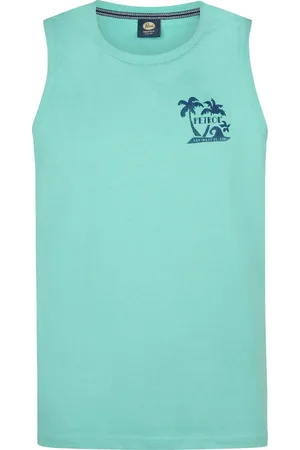 Petrol Industries Heren Logo Singlet Limecrest - Groen