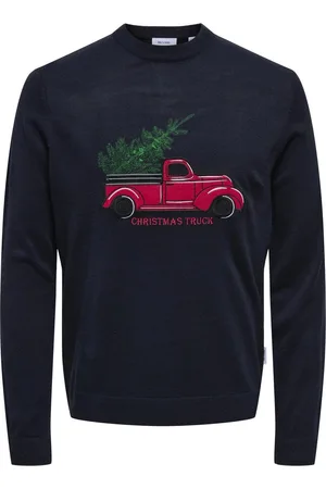 Only & Sons ONSXMAS REG 5 APLICATION CREW KNIT - Heren - Gebreide truien