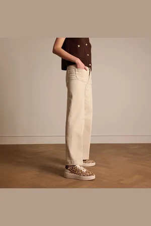 Manfield Dames - Leopard sneakers met ponyhair