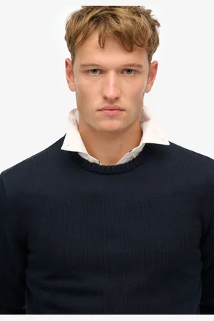 Superdry Gebreide katoenen Classics trui met ronde hals - Heren - Sweaters
