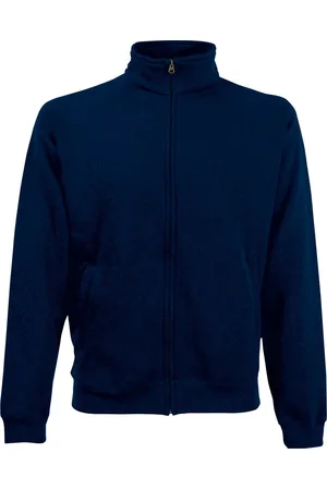 Fruit Of The Loom Sweat jacket/vest - donkerblauw - premium - katoen/polyester XL