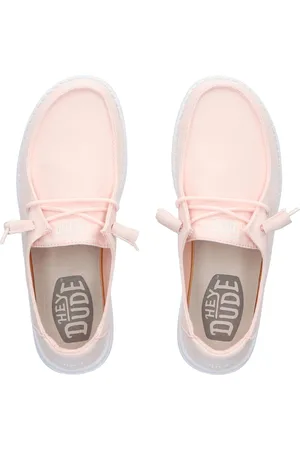 Hey dude HEYDUDE - Wendy Slub Canvas Dames Instappers Pink