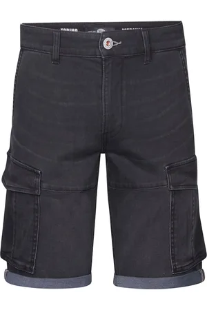 Petrol Industries Heren Torino Cargo Short Denim Zephyr - Zwart