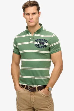 Superdry Vintage Athletic Korte Mouw Poloshirt Groen 2XL Man