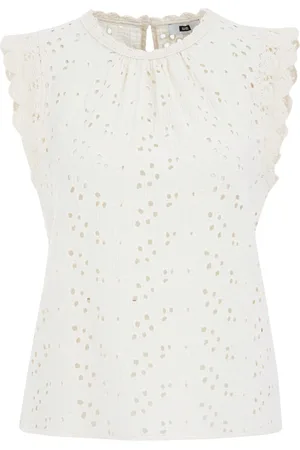 WE Fashion Dames top met embroidery