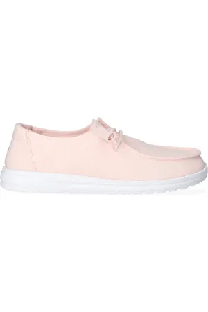 Hey dude HEYDUDE - Wendy Slub Canvas Dames Instappers Pink