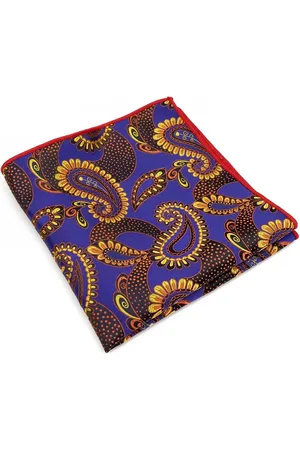Sorprese Pochet Paisley - /Rood/Geel - pochette - heren - model 12 - Cadeau