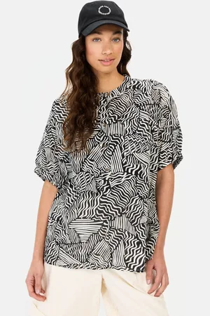 Camel Active Blouse zonder knopen met all-over print