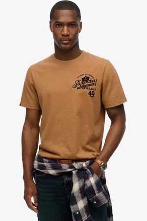 Superdry Vintage Workwear Relaxed T-shirt Met Korte Mouwen Bruin S Man