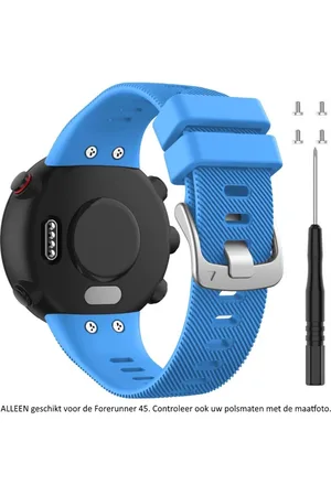 Merkloos Siliconen bandje geschikt voor de Garmin Forerunner 45 (niet voor de S variant!) en Garmin Swim 2 –