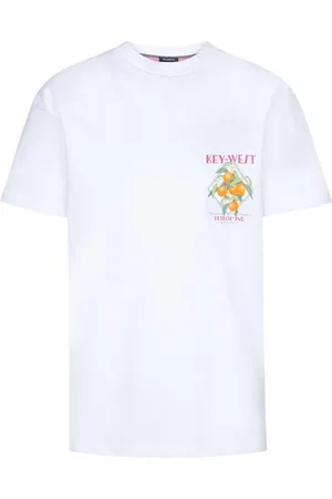 Petrol Industries Jongens Backprint T-shirt Lime - Wit