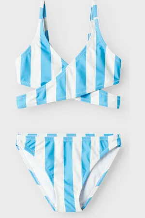 NAME IT NKFZELINE TRIANGLE BIKINI Meisjes Zwemkleding - Bonnie Blue