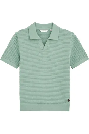 WE Fashion Jongens polo met structuur