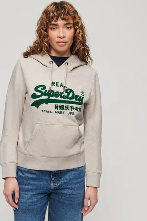 Superdry Hoodie met geborduurd Vintage-logo en grafische print - Dames - Hoodies