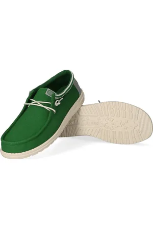 Hey dude Wally Letterman Heren Instappers Green/White