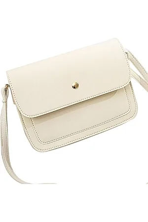 Merkloos Damesmode Schoudertas Effen Patroon Knoopsluiting Handtas - Multifunctionele Crossbody Tas Portemonnee Jonge Dame Dagelijkse Tas