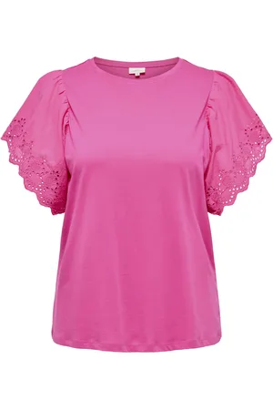 ONLY CARHELENA SS O-NECK EMB. TEE JRS - Meisjes - Blouses