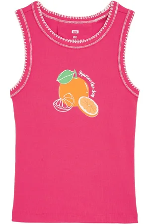 WE Fashion Meisjes singlet met opdruk