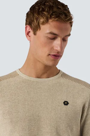 No Excess Pullover met ronde hals en geraffineerde tweekleurige jacquard