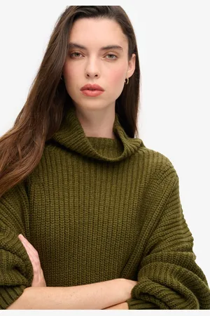 Superdry Gebreide trui-jurk met grove rib - Dames - Jurken