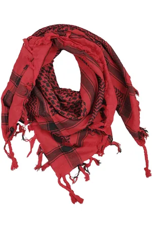 Rock Daddy Rode sjaal Sjaal rood-zwart Unisex