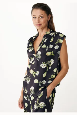 Mexx Blouse Pearl Print Black Dames