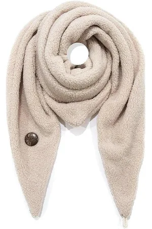 Dottilove Wintersjaal - Driehoek Sjaal - Dames Sjaal - Teddy Sjaal - - Warmhoudend - Knoop Sluiting