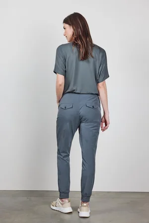 DIDI Dames Travel pants Flying in dark shadow grey maat 40