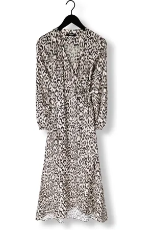 Jansen Amsterdam Rebecca Jurk Wa 564 Wrap Long Sleeve Jurken Dames - Kleedje - Rok - Jurk -