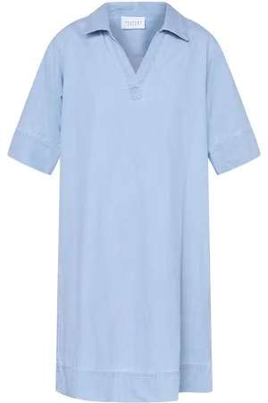 SisterS point Blouse Inusa Tunic 18486 L Blue Wash Dames