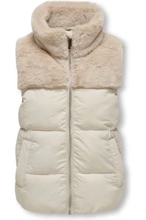 ONLY KOGWANJA FUR PUFFER MIX WAISTCOAT OTW