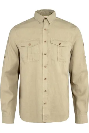 Fjällräven Övik travel shirt ls m sand st - S