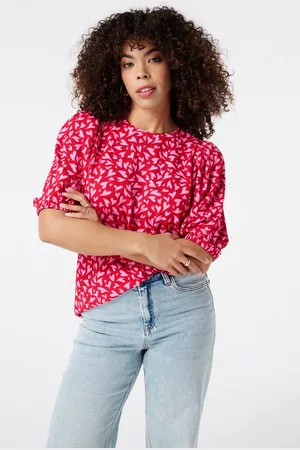 MS Mode Top Top met pofmouwen