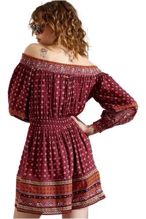 Superdry Ameera Off Shoulder Playsuit L Vrouw