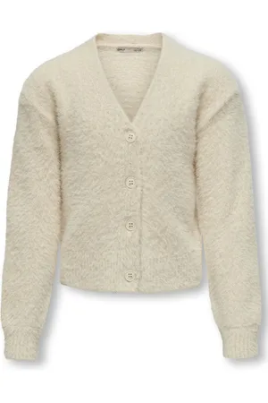 ONLY Kids Vest Kogpiumo L/s Button Up Cardigan Knt 15326268 Whitecap Gray Dames