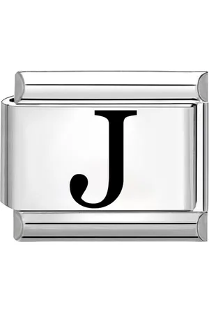 quiges Schakel - Bedel - 9mm - charms - Laser alfabet - letter - Geschikt voor - Nomination- armband - Schakelarmband - italy bedels armband