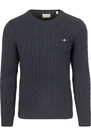 GANT Pullover Cable Donkerblauw (navy)