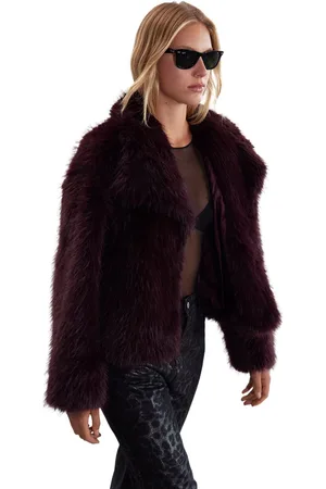 Trendyol Claret Rode Oversized Bontjas Tweeaw25Mo00035