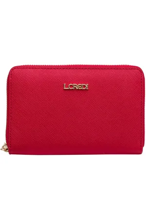 L.Credi Portemonnee Poema Zip Around Wallet Rood