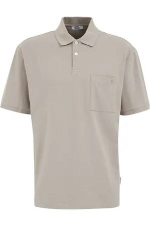 WE Fashion Heren polo met structuur