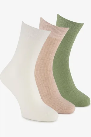 Scapino 3 paar heren rib sokken groen oranje
