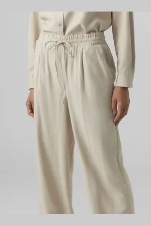 VERO MODA Broek Vmjesmilo Wide Pants Wvn Ga Noos 10287363 Silver Lining Dames