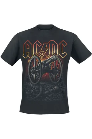 AC/DC About To Rock Canon Red T-shirt M Katoen Heren - Band merch, Bands