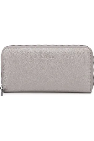 L.Credi Portemonnee Polly Zip Around Wallet Zilverkleurig