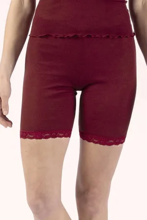Nina Von C. Dames Merino Wollen boxershort - Radler - Warme dames onderbroek lange pijpjes - 40