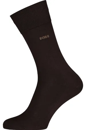 HUGO BOSS BOSS George uni (1-pack) - herensokken katoen - donkerbruin